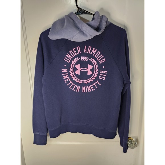 Under Armour Women's 1996 Purple/Pink Hoodie Size M - Picture 3 of 4